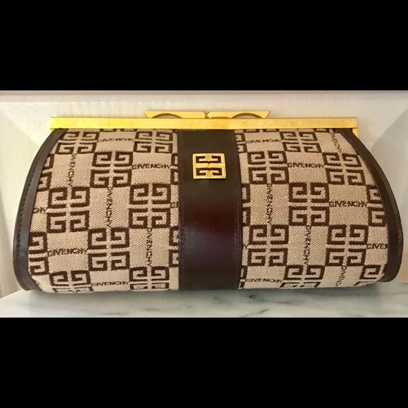 Vintage Givenchy Monogram Clutch and Coin Purse - Picture 2 of 7